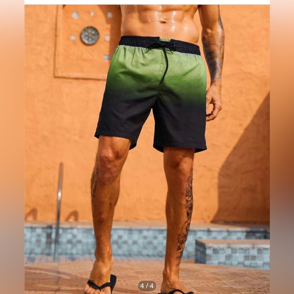 Men’s ombré bathing suit bottom
